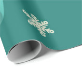 Groen traditioneel kerstpapier cadeaupapier (Rol Hoek)