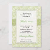 Groen: : Trendy Wedding Bridal Shower-uitnodiginge Kaart (Voorkant)