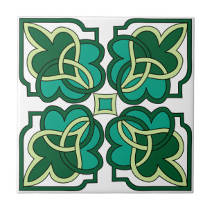 Groen, trillend keramisch tegels tegeltje