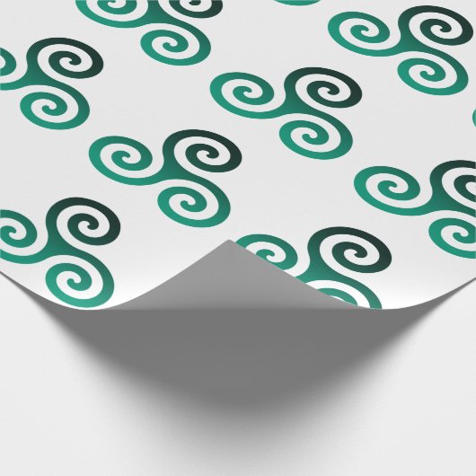 Groen Tris symbool Cadeaupapier (Hoek)