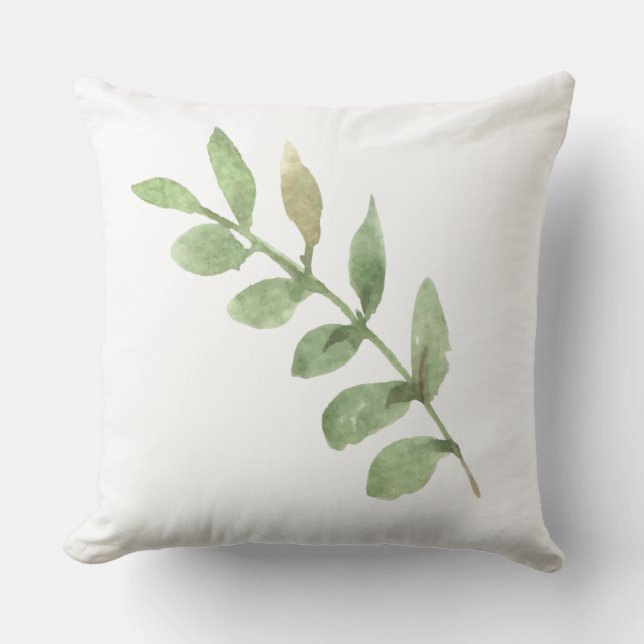 Groen tropisch blad schattig chic modern moeder fa kussen (Voorkant)