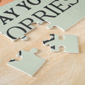 Groen Tropisch Grappig Wasruimte Bord Legpuzzel (Zijkant)