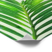 Groen Tropisch Grappig Wasruimte Bord Poster (Hoek)
