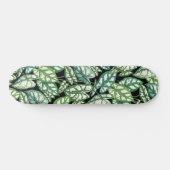 Groen tropisch lederen patroon persoonlijk skateboard (Horizontaal)
