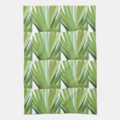 Groen tropisch lederen patroon theedoek (Verticaal)