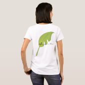 Groen tropisch lef, vers t-shirt (Achterkant volledig)