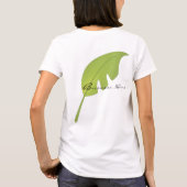 Groen tropisch lef, vers t-shirt (Achterkant)