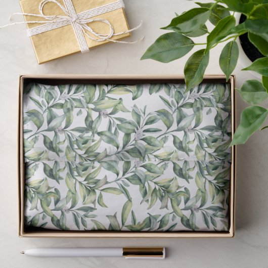 Groen Tropisch Loof Bladweefselpapier Tissuepapier (Geschenk)