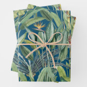 Groen tropisch Oerwoud Banaan Strelitzia Inpakpapier Vel (In situ)