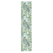 Groen tropisch Oerwoud Banaan Strelitzia Korte Tafelloper (Voorkant)