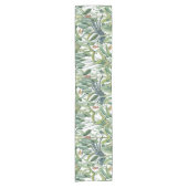 Groen tropisch Oerwoud Banaan Strelitzia Korte Tafelloper (Voorkant)