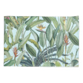 Groen tropisch Oerwoud Banaan Strelitzia Kussensloop (Achterkant)