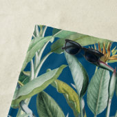 Groen tropisch Oerwoud Banaan Strelitzia Strandlaken (In situ)