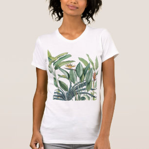 Groen tropisch Oerwoud Banaan Strelitzia T-shirt