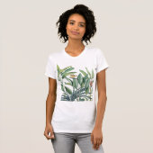 Groen tropisch Oerwoud Banaan Strelitzia T-shirt (Voorkant volledig)