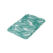 Groen Tropisch palm leest Patroon Badmat (Gekanteld)