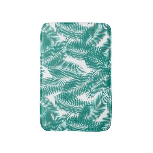 Groen Tropisch palm leest Patroon Badmat (Voorkant Verticaal)