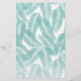 Groen Tropisch palm leest Patroon Briefpapier