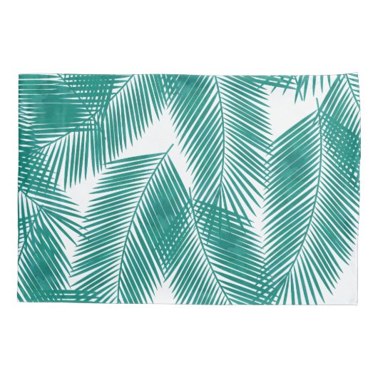 Groen Tropisch palm leest Patroon Kussensloop (Achterkant)