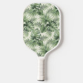 Groen Tropisch palm leest Patroon Pickleball Paddle (Achterkant)