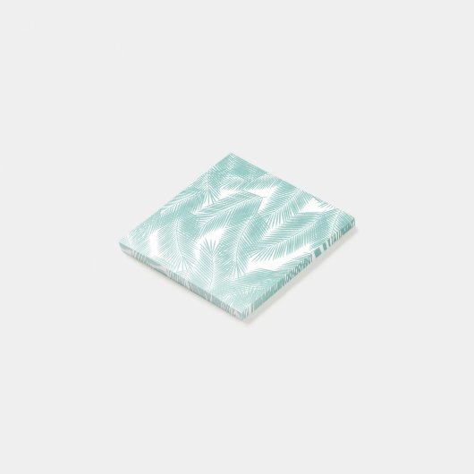 Groen Tropisch palm leest Patroon Post-it® Notes (Schuin)