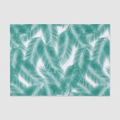 Groen Tropisch palm leest Patroon Tissuepapier (Voorkant)