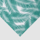 Groen Tropisch palm leest Patroon Tissuepapier (Detail)
