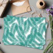 Groen Tropisch palm leest Patroon Tissuepapier