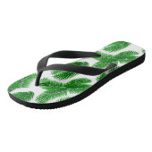 Groen Tropisch Palmblad Patroon Teenslippers (Schuin)