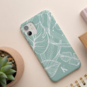 Groen tropisch palmbladpatroon Case-Mate iPhone case