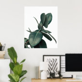 Groen tropisch Plant Poster (Thuiskantoor)