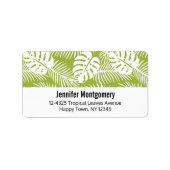 Groen tropisch regenwoud etiket (Voorkant)