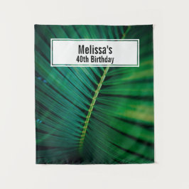 Groen Tropisch Regenwoud Natuur Foto Verjaardag Wandkleed