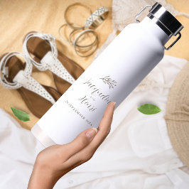 Groen Tropisch Waterfles