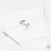 Groen Trouw Dank Je Ronde Sticker (Envelop)