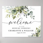 Groen Trouwceremonie Poster (Voorkant)