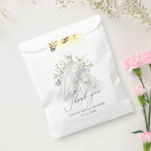 Groen Trouwjurk Dank u Vrijgezellenfeest Bedankzakje (Gezegeld)