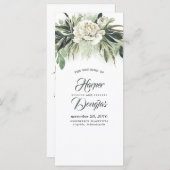 Groen Trouwprogramma's | Menu (Voorkant / Achterkant)