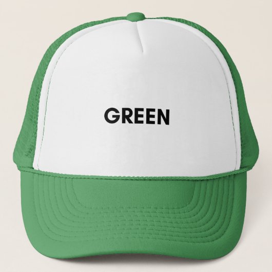 groen trucker pet (Voorkant)