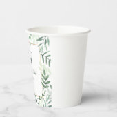 Groen Tuin Initiaal Trouwpapier Borden Papieren Bekers (Links)