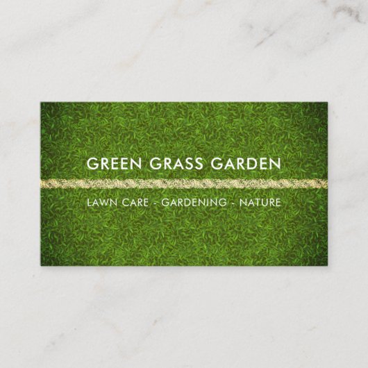 Groen Tuinieren Grass Football Landschap Visitekaartje (Voorkant)