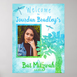 Groen-Turkoois Welkomstbord van de Partij Poster