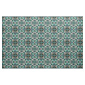 Groen-turkooisornament Stof (Fat Quarter)