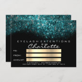 Groen Turquoise Blauw Zwart Wit Certificaat Cadeau (Voorkant / Achterkant)