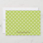 Groen Umbrella-Baby shower Kaart (Achterkant)