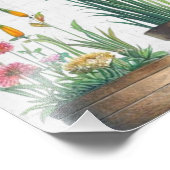 Groen uw stad verticale tuin betonnen muurkunst foto afdruk (Hoek)