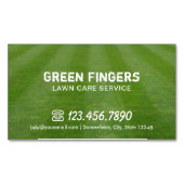 Groen vakgebied voor graszorg en landschapsontwerp magnetisch visitekaartje (Voorkant)