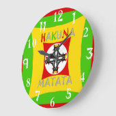 Groen van de Kleur van Matata Rasta van Hakuna Grote Klok (Hoek)