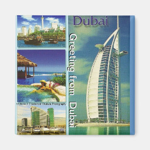 Groen vanuit Dubai Magnet door Moji Gbadamosi Okub