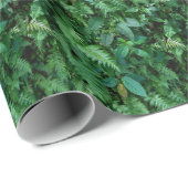 Groen varengras loof textuur cadeaupapier (Rol Hoek)